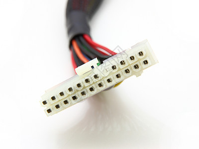 计算机主机架电线 彩色电缆硬件网络商业宏观白色电脑金属电气力量技术图片