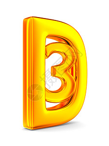 白色背景上的 3D 符号 孤立图像橙子电视技术插图剧院数字红色立体声金属黄色图片