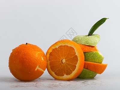 橙子和苹果冷图片