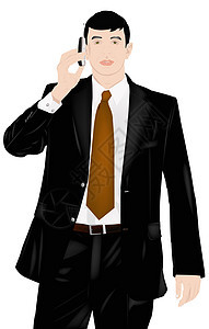 商务人士金融办公室人士生意人概念经理说话成人男人互联网背景图片
