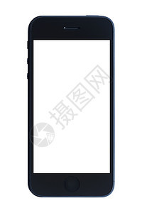 白色背景上孤立的智能手机工具黑色电子触摸屏屏幕上网商业技术按钮电讯图片