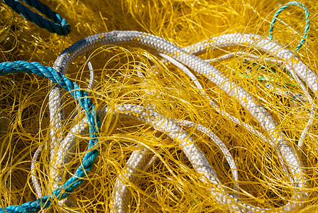 捕鱼渔网航海爱好材料海洋绳网捕手渔夫编织钓鱼闲暇图片