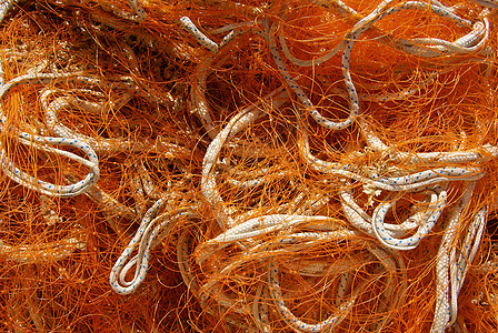 捕鱼渔网捕手编织海洋渔业绳网钓鱼陷阱闲暇渔夫航海图片