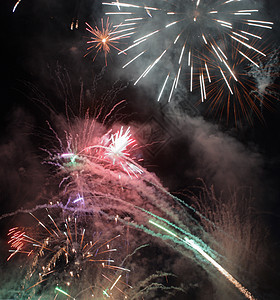 烟花庆典派对天空火箭喜悦焰火烟火快乐展示自由图片