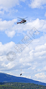 山区救援直升机Sune survey直升机国家公园英勇荒野英雄山脉空运情况菜刀运输图片