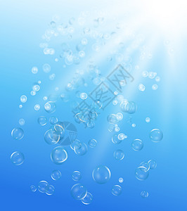 水下泡沫插图墙纸空气波浪热带射线阳光太阳火花液体图片