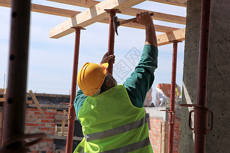 建筑工地房子男人劳动工程师承包商建造机器商业领班职业图片