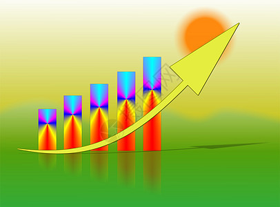 商务图表进步经济商业数字成就插图库存营销生长利润图片