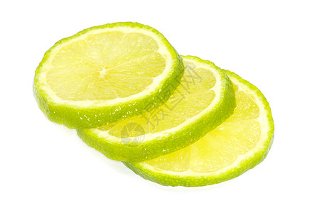 石灰切片水果柠檬反射圆圈团体热带饮食果汁食物绿色图片