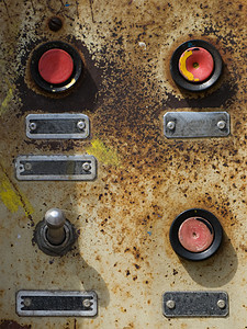 电源控制面板机器红色盒子技术安全保险丝电气金属按钮白色图片