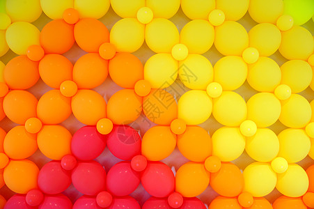 气球团体庆典红色橙子十字对角线线条黄色曲线网格图片