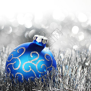 蓝色圣诞舞会背景庆典假期生活辉光火花装饰风格装饰品墙纸图片