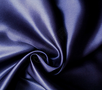 平滑优雅的黑色丝绸纺织品织物涟漪折痕投标灰色材料布料蓝色曲线图片