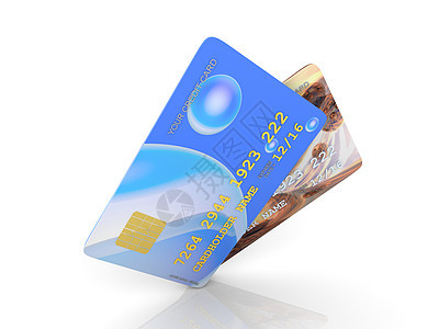 信用卡现金塑料债务持有者金融购物数字商业白色顾客图片