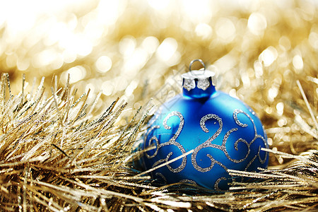 蓝色圣诞舞会装饰品生活辉光墙纸装饰季节火花团体假期金子图片