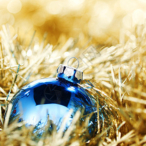 蓝色圣诞舞会火花团体金子装饰雪花墙纸装饰品风格假期背景图片
