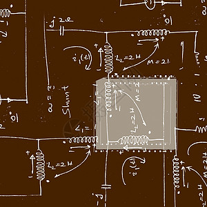 电子背景黑板高科技课堂电脑数学插图大学艺术科学母板图片