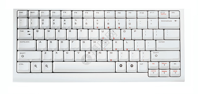 白上孤立的键盘桌面职业白色技术数据电脑创造力钥匙工作商业背景图片