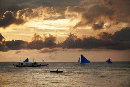 波拉凯岛波浪海洋赏金渔夫情调假期热带钓鱼天空天堂图片