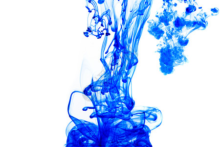 蓝色墨水滴化学颜色液体颜料漩涡水滴图片