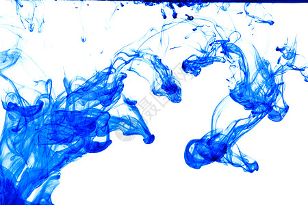 蓝色墨水滴颜料化学颜色水滴漩涡液体图片