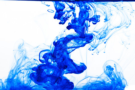蓝色墨水滴颜料漩涡化学颜色水滴液体图片