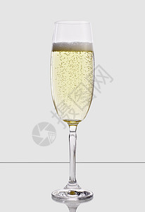 来一杯香槟庆典气泡玻璃液体派对饮料白色金子起泡长笛图片