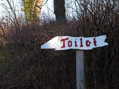 公共厕所的标志设施木板路标标签洗手间卫生入口民众路牌房间图片