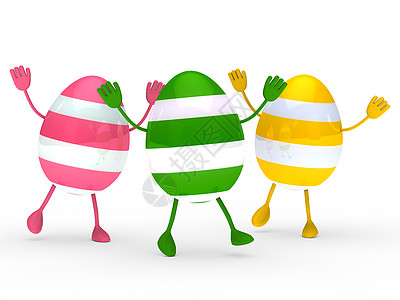 色彩多彩的鸡蛋去波浪假期条纹海浪传统快乐庆典食物卡通片收藏问候语图片