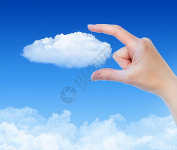 云云计算概念生态天空服务器电脑服务创新自由数据测量电子图片