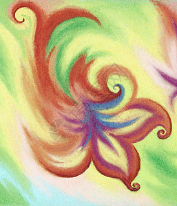 手绘彩虹图片 糊面 抽象绘画淡紫色风格手绘植物群装饰植物艺术品装饰品卡通片背景