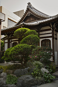 日本寺庙旅行宗教建筑物旅游神社园艺木头武士晴天反射图片