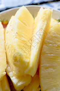 菠萝片白色食物松树果汁水果饮食热带异国甜点菠萝图片