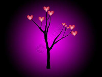 红心树心形机构热情粉色情绪化情感植物群概念浪漫图片