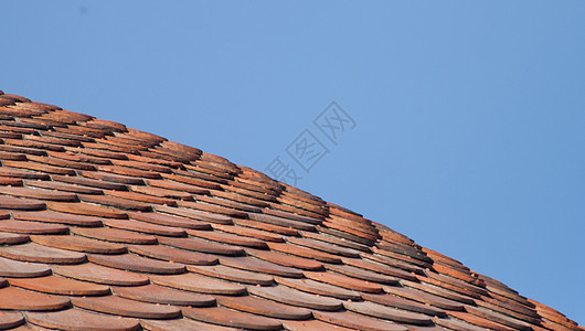 带有瓷砖的屋顶圆顶天空天花板天炉背景图片