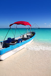 加勒比绿绿石海海蓝色天空海滩木头青色支撑地标泡沫世界海洋图片