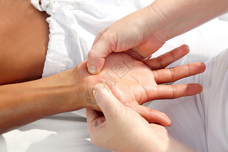 按摩图伊娜疗法huina治疗护理手指推拿治疗师压力脉轮按摩师反射理疗休息图片