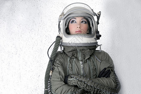 航天飞机宇航员空间头盔女时装女士飞行员喷射工艺队长女孩火箭力量宇宙星系图片