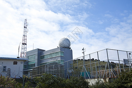 香港顶端的天文台 大模山车站气象仪表风暴活力传感器圆顶温度温度计预报图片