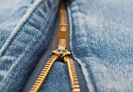 蓝色牛仔裤拉链的详情海军压缩材料牛仔布编织缝纫纺织品男人宏观裤子图片