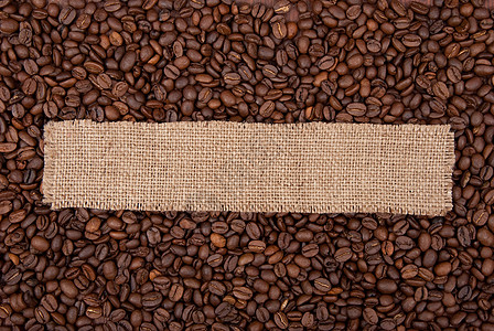 咖啡背景的布拉普标签价格商业空白麻布纺织品贸易销售木板棕褐色褐色图片