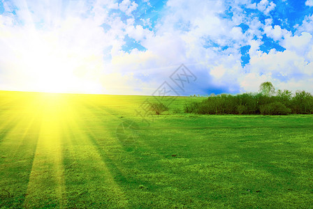 和太阳农场植物草原自由蓝色光束农村天空风景季节图片