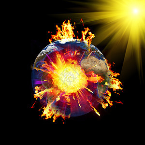 世界末日科学火焰橙子环境轨道活力火球宇宙星系天文图片