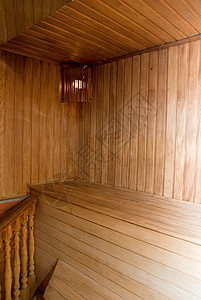 木制蒸汽室桑水图片