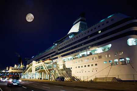 赫尔辛基港游轮游轮活力港口航程血管观光假期衬垫引擎码头财富图片