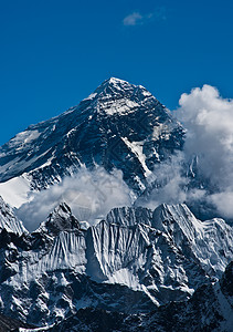 珠峰峰或萨加玛塔     世界最高山顶图片