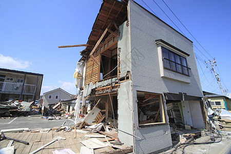 东日本大地震事件损害地震海啸悲哀灾难碰撞力量图片