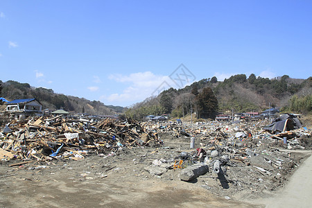 东日本大地震事件灾难海啸碰撞力量悲哀损害图片