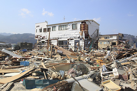 东日本大地震事件损害力量灾难碰撞海啸悲哀图片