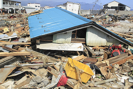 东日本大地震事件海啸力量悲哀灾难碰撞损害图片